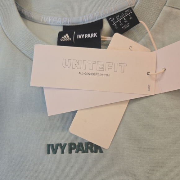Ivy Park Adidas 4ALL UniteFit Unisex Green Embroidered Logo Sweatshirt XL - Picture 12 of 12